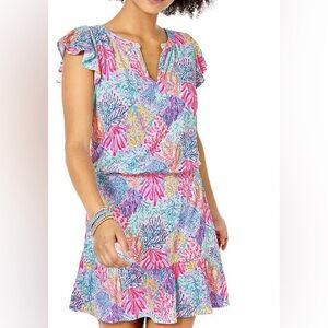 Lilly Pulitzer Ravi Romper Splash Dance Size M